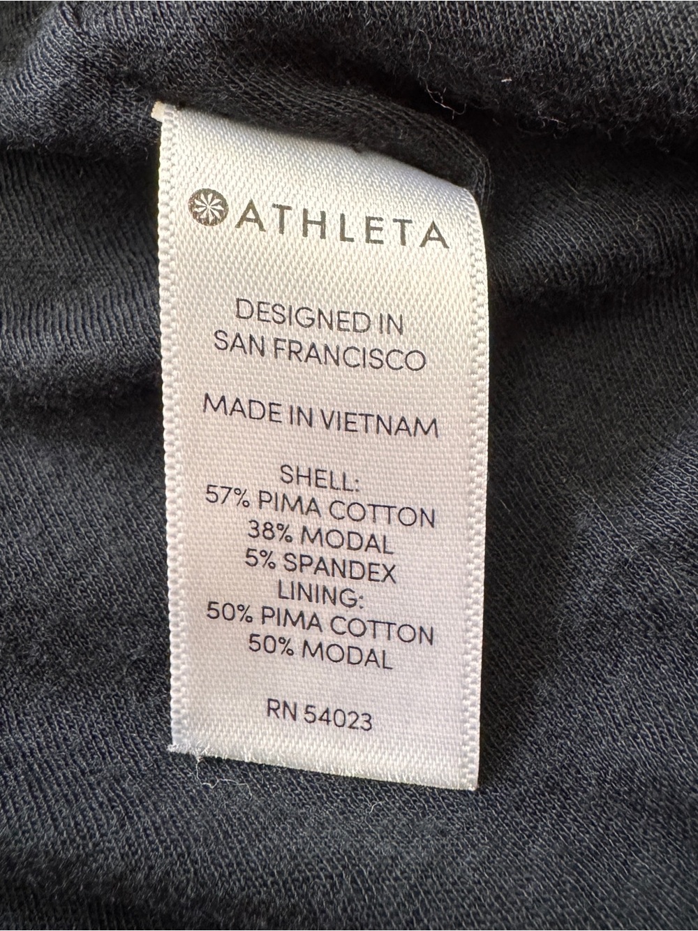 Athleta Medium Black Stripe Sleeveless Fitted Midi Dress ~ Modal Blend - Picture 6 of 6